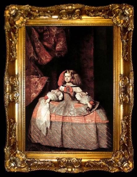 framed  VELAZQUEZ, Diego Rodriguez de Silva y The Infanta Don Margarita de Austria, ta009-2
